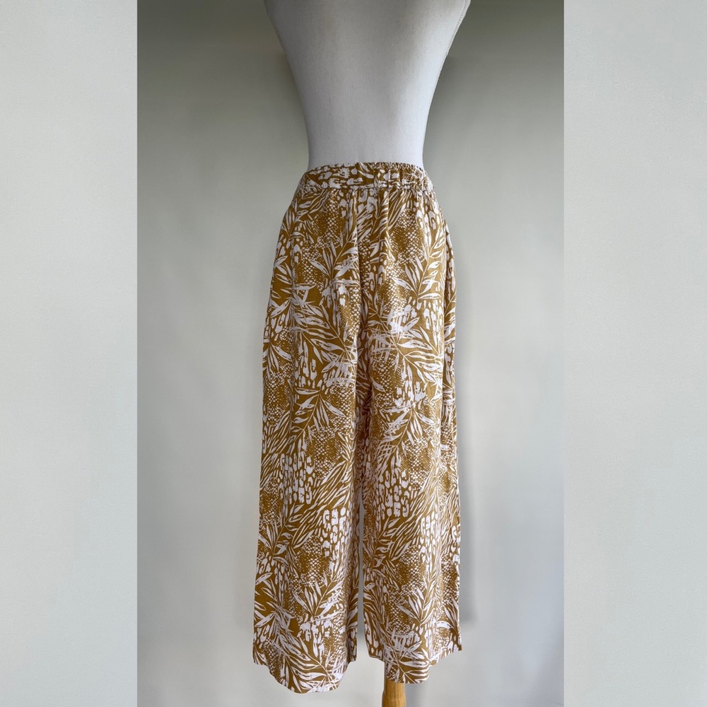 Christian Siriano Wide Leg Linen Pants - sz L - Picture 2 of 5
